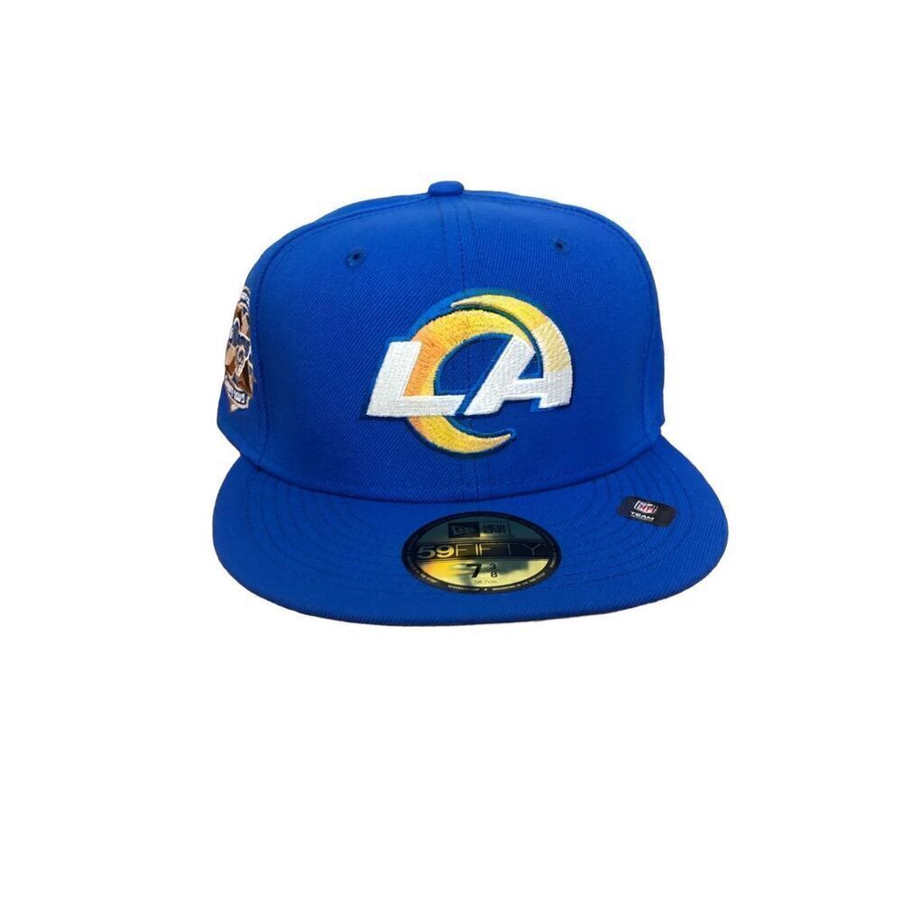 New Era Los Angeles Rams 59FIFTY Fitted Cap Hat Size 7 3/8 (NEW)